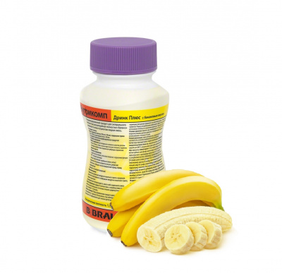 Нутрикомп Дринк Плюс банановый 200 мл. в пластиковой бутылке купить оптом в Твери