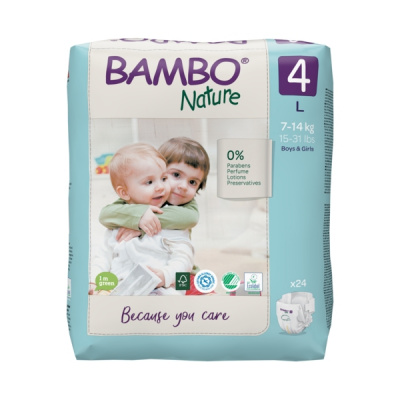 Эко-подгузники Bambo Nature 3 (4-8 кг), 52 шт купить оптом в Твери